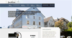 Desktop Screenshot of jecklin.ch