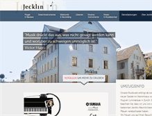Tablet Screenshot of jecklin.ch